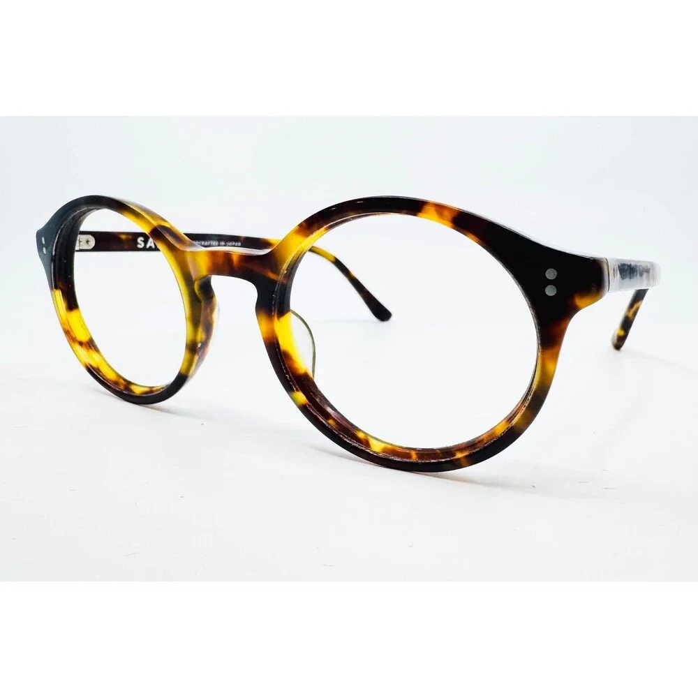 SALT Eyeglasses Unisex Tortoise Lewis 48 ATL Handcrafted Japan 48-22-148